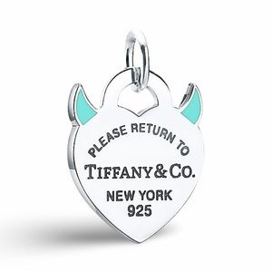 TIFFANY & CO. 🩵 Authentic | .925 RTT/Tiffany Blue Enamel Devil Charm